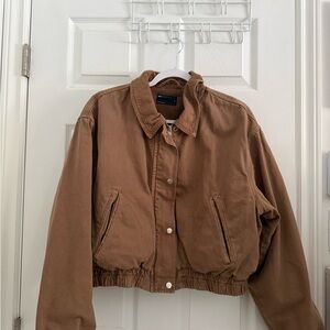 ASOS Brown Cropped Workwear Jacket